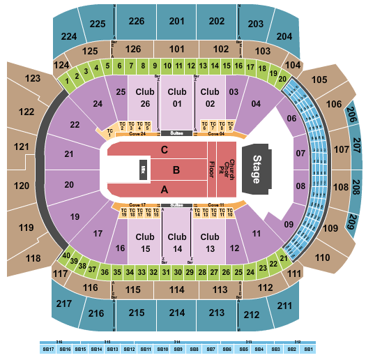 Climate Pledge Arena Eric Church Seating Chart